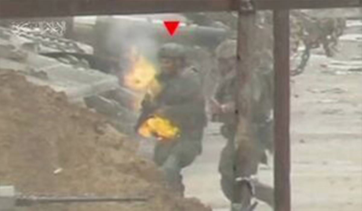 هدف قرار دادن سرباز صهیونیست توسط تک تیرانداز قسام