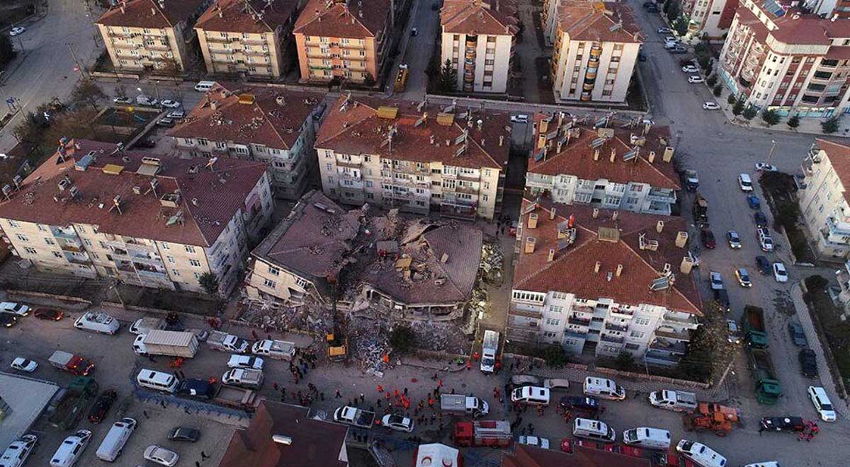 تصاویر هوایی از شهر زلزله زده الازیغ ترکیه