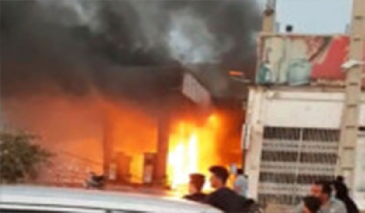 ویدئوی آتش‌سوزی پمپ بنزین از نگاه دوربین‌های امنیتی