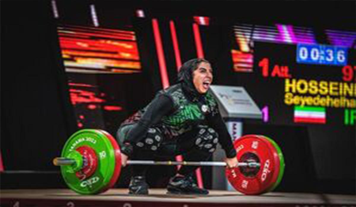 تاریخ‌سازی الهام حسینی در مسابقات قهرمانی وزنه برداری زنان آسیا