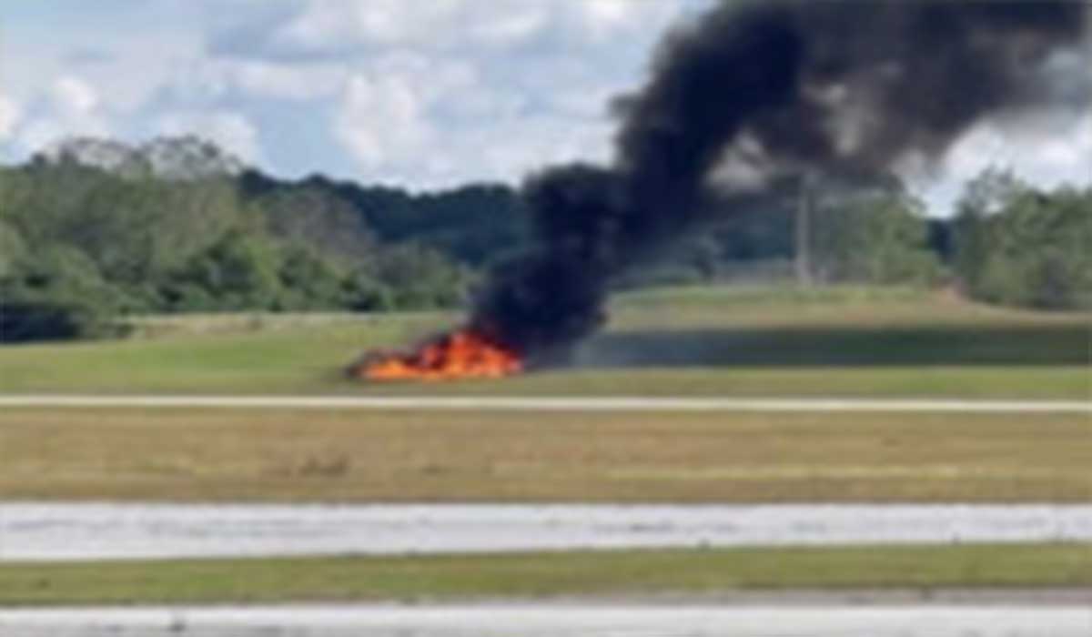سقوط مرگبار هواپیمای آمریکایی حین برخاستن از فرودگاه