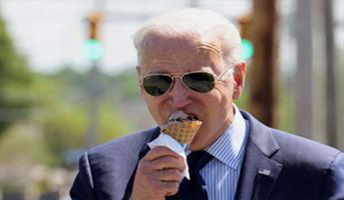 تمسخر بستنی خوردن جو بایدن توسط ترامپ