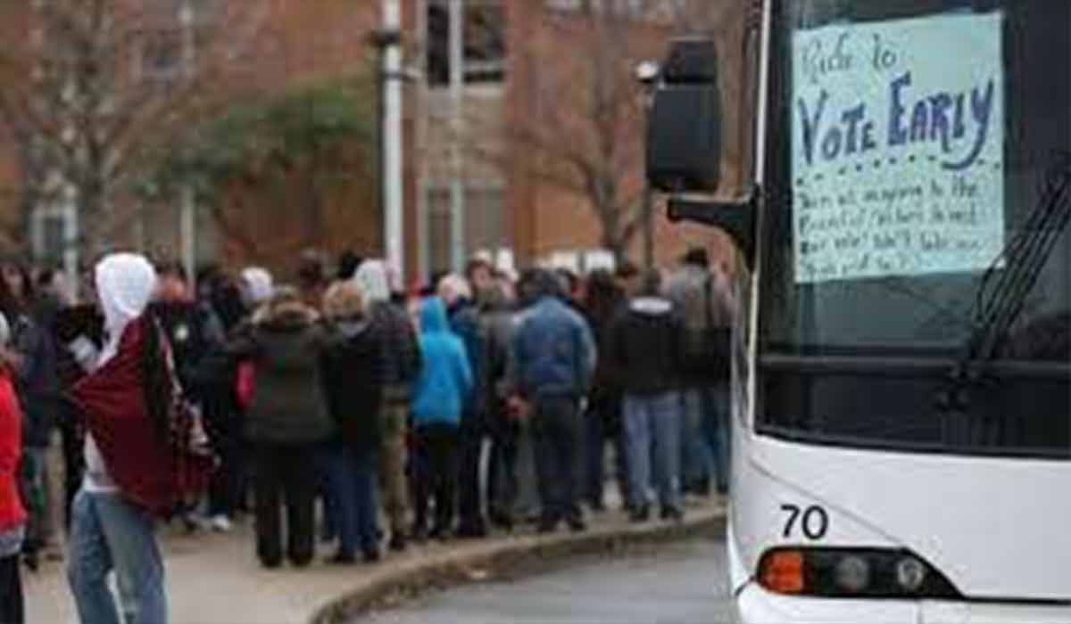 ساندیس خورهای آمریکایی/ اتوبوس های رای دهندگان آمریکایی