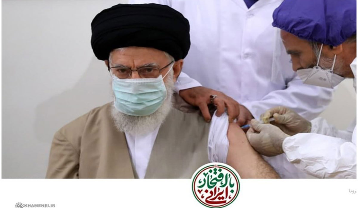 دریافت نوبت اول واکسن ایرانی کرونا توسط رهبر انقلاب
