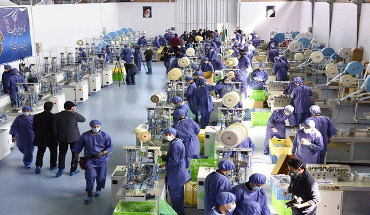بزرگترین کارخانه تولید ماسک غرب آسیا از دید چینی ها