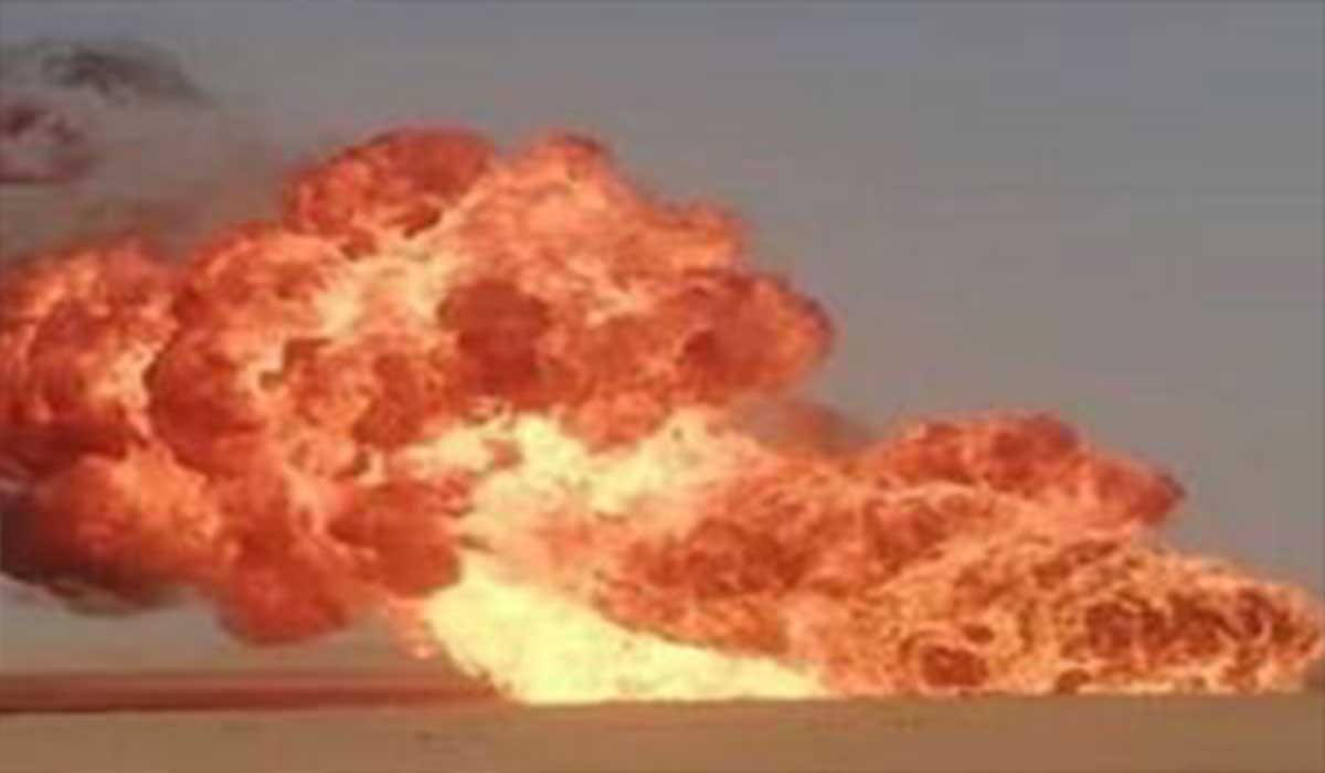 انفجار خط لوله گاز در خوزستان