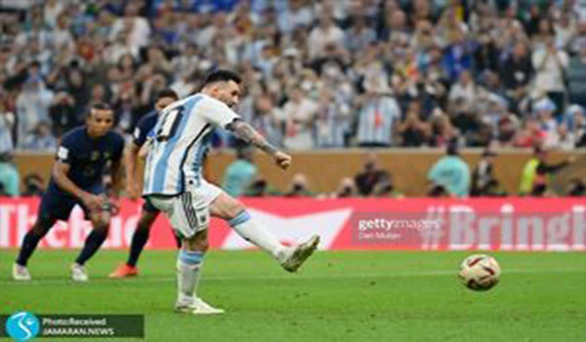گل اول آرژانتین به فرانسه توسط لیونل مسی