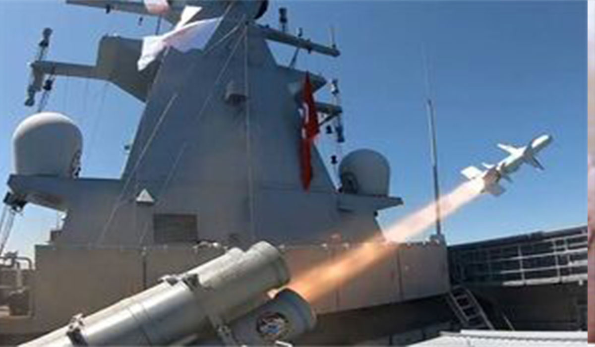 آزمایش موفقیت آمیز موشک ضد کشتی ترکیه