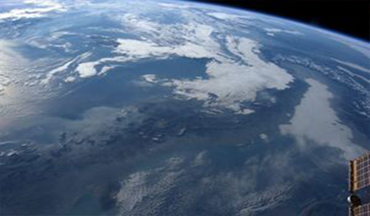 تصویر واقعی زمین از داخل ایستگاه فضایی