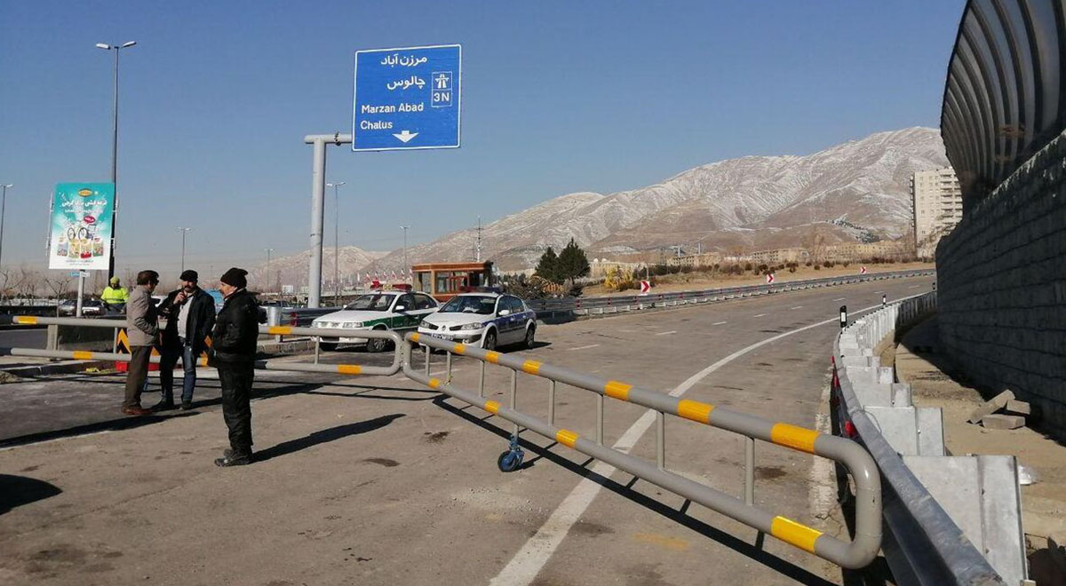 نخستین خودروها در آزادراه تهران-شمال