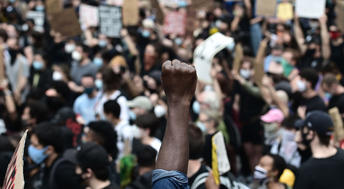 تصاویری از تجمع معترضان ضد نژادپرستی و بی عدالتی در بروکلین آمریکا