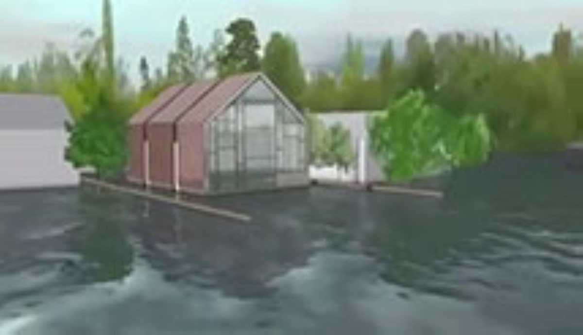 خانه هایی که با بروز سیل روی آب شناور می شوند!