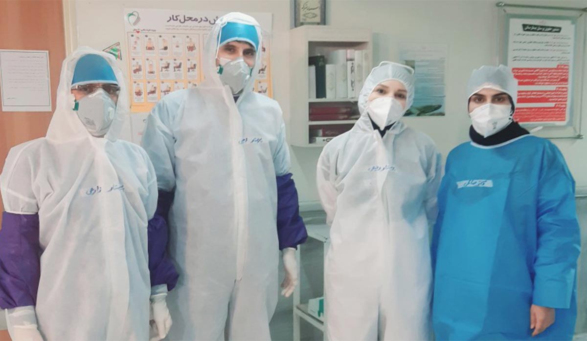 مدافعان سلامت در بیمارستان چمران اصفهان