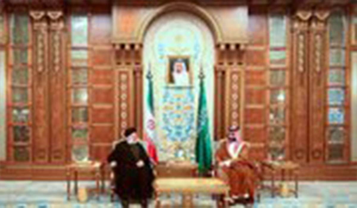 ویدیو از دیدار و گفتگوی مستقیم ابراهیم رئیسی با بن سلمان ولیعهد عربستان سعودی