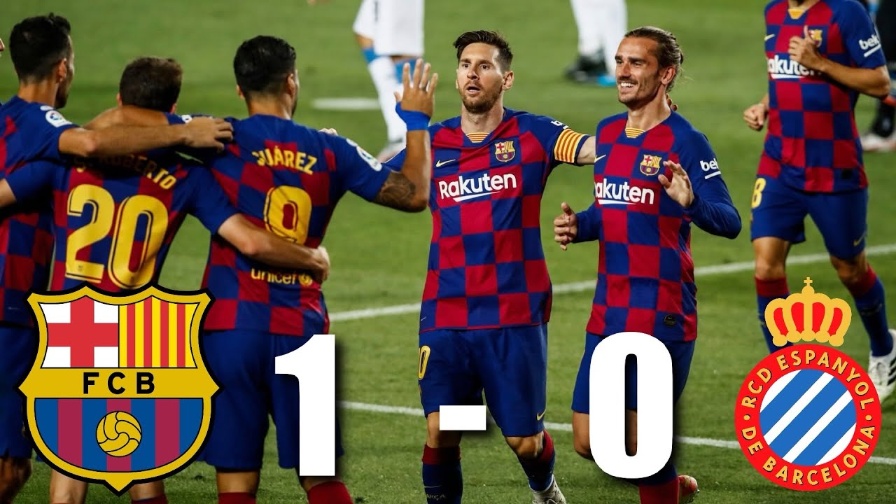 خلاصه بازی فوتبال بارسلونا 1 - اسپانیول 0