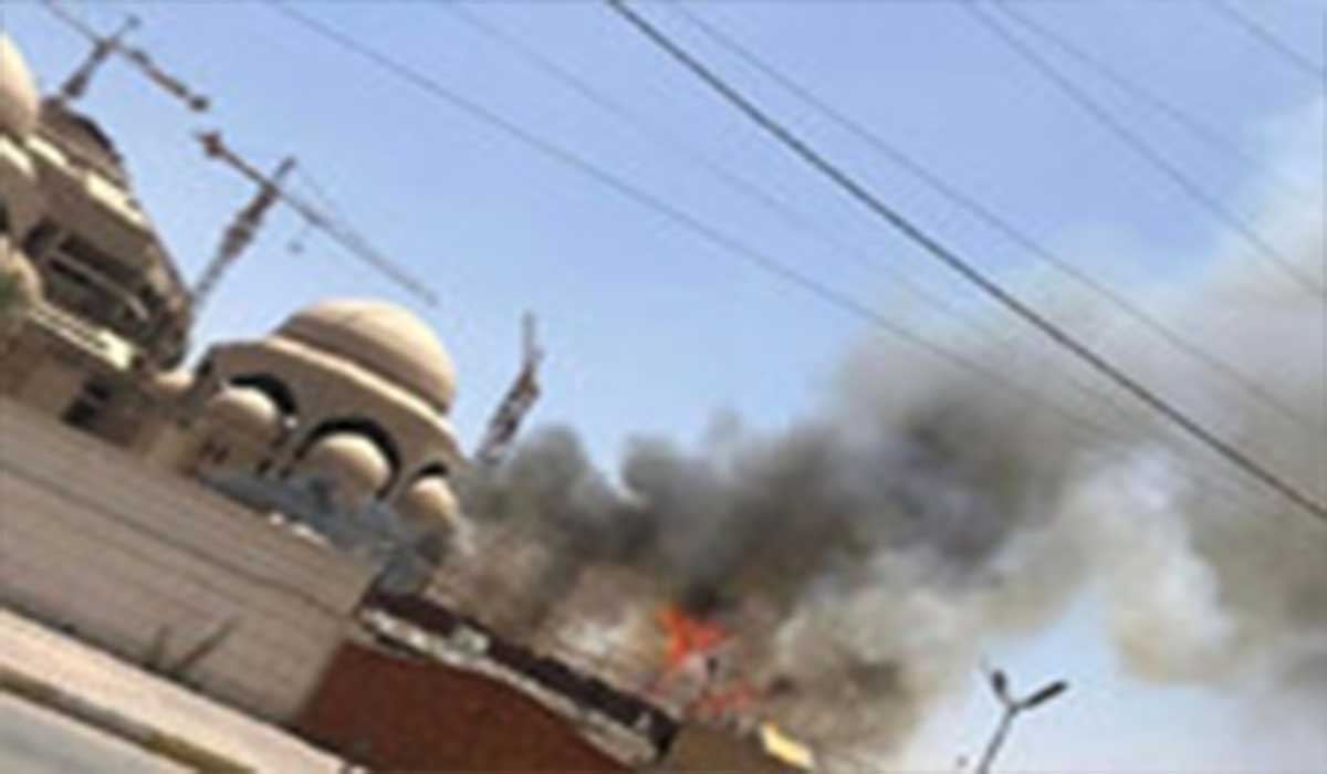 مسجد الصادقین بغداد در آتش آشوبگران سوخت!