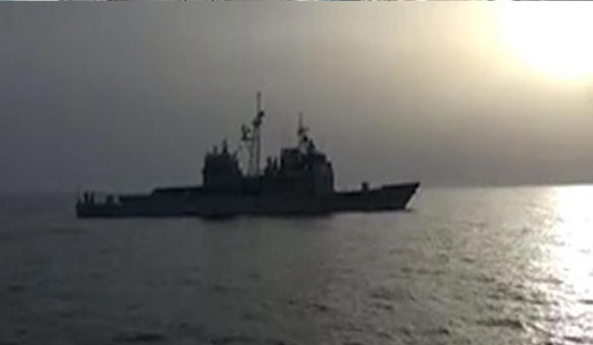 رهگیری ناو آمریکایی در خلیج فارس توسط نیروی دریایی سپاه پاسداران