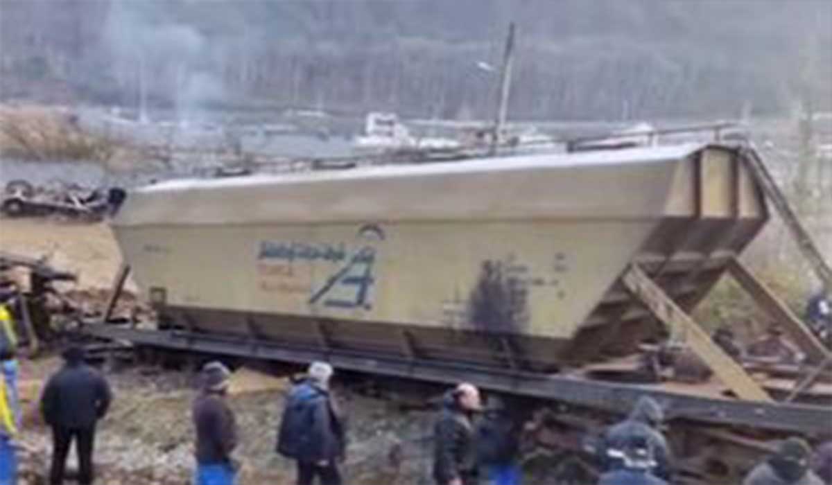 حادثه خروج قطار از ریل و واژگونی در محور سوادکوه