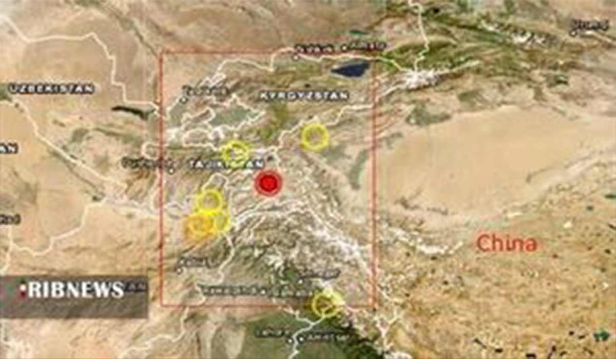 ویدیوی منتشر شده از شدت زلزله در تاجیکستان!