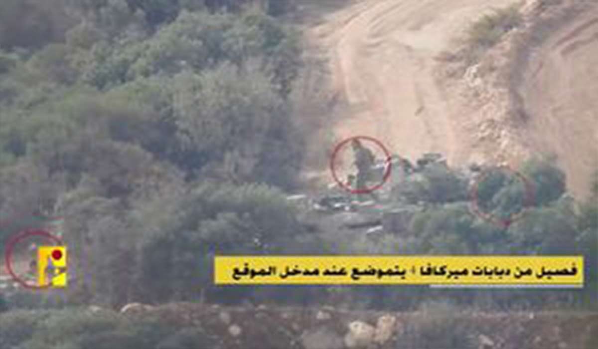 انهدام دو تانک مرکاوا توسط حزب الله