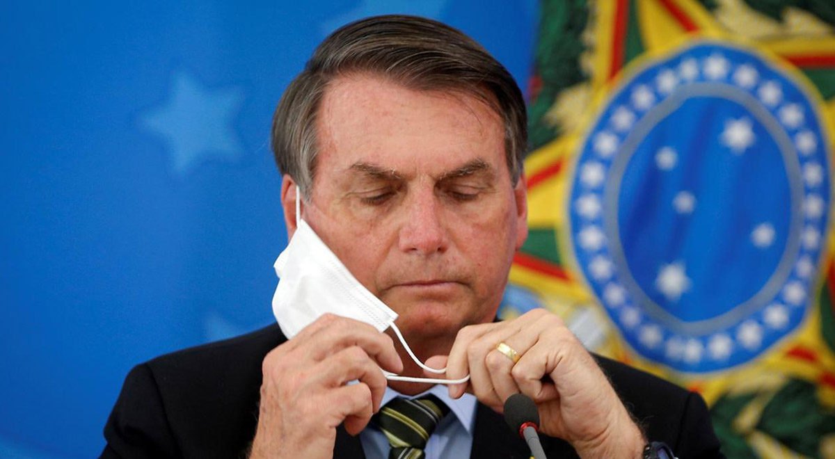 حرکت عجیب رئیس جمهور برزیل یک روز بعد از مثبت شدن تست کرونایش !