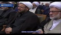 گزیده بیانات رهبر معظم انقلاب در دیدار رئیس و مسئولان قوه قضائیه (روز قدس ، فریاد یکپارچه دفاع از مردم فلسطین) 1395/04/09