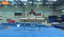 آموزش ژیمناستیک _ single pommel circle 