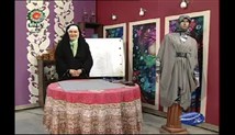 آموزش خیاطی خانم عمرانی در برنامه خانه مهر - مانتو، روپوش و لباس مجلسی