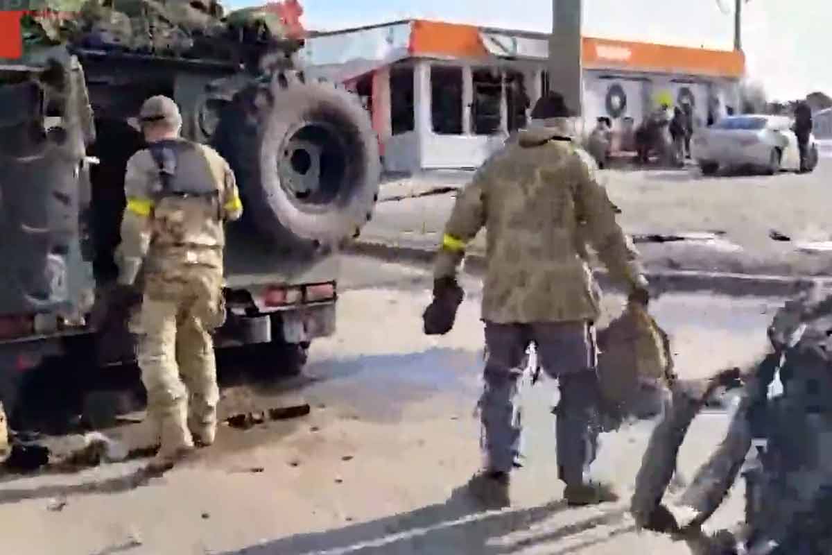 درگیری نیروهای روسیه و اوکراین در خیابان‌های خارکیف