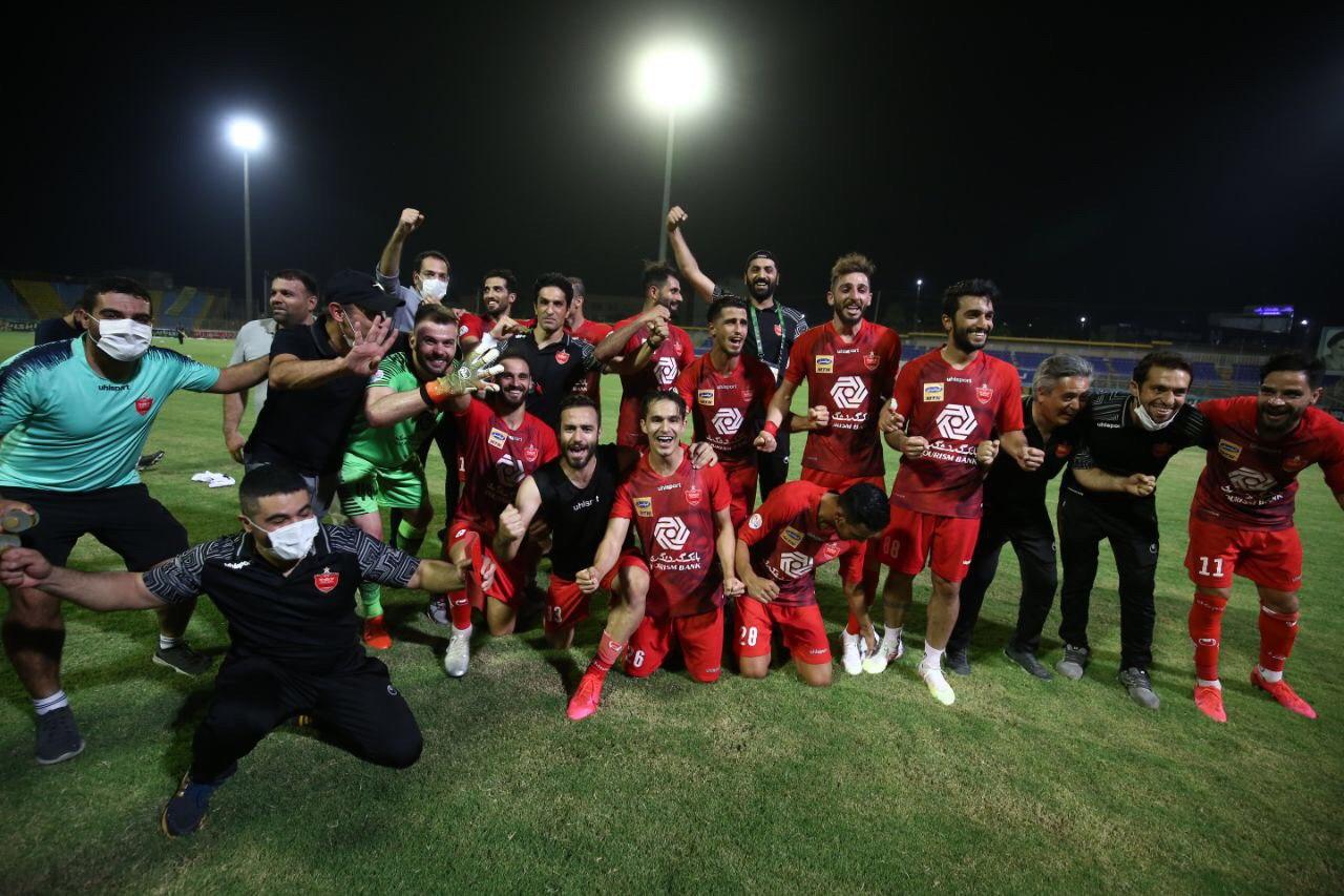 جشن قهرمانی و شادی بازیکنان پرسپولیس در لیگ برتر
