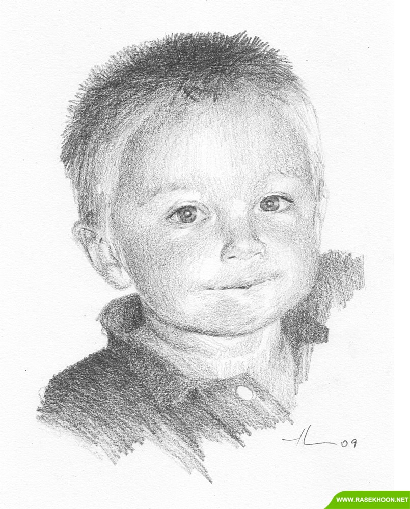 Рисунок мальчика карандашом портрет