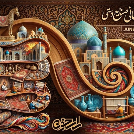 پوستر «روز جهانی صنایع‌ دستی» | صنایع‌ دستی ایران؛ تلاقی هنر، هویت و میراث فرهنگی