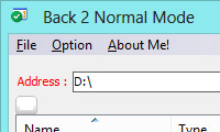 از بین بردن ویروس Shortcut و بازگردانی فایل های مخفی شده Back 2 Normal Mode 2.5.2
