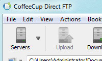 برقراری ارتباط با سرور FTP توسط CoffeeCup Direct FTP v6.9 Retail