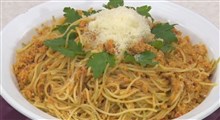 طرز تهیه اسپاگتی گوشت و سبزیجات