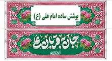 پوشش ساده امام علی (ع)