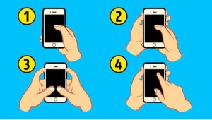ارتباط شخصیت و نحوۀ گرفتن گوشی موبایل