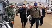 احترام نظامی فرمانده یگان ویژه به جهادگران شهرستان پلدختر