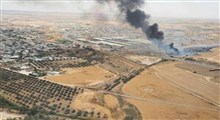 آتش‌سوزی نزدیک کارخانه نظامی صهیونیست‌ها