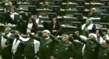 نمایندگان مجلس در حمایت از سپاه پاسداران سبزپوش شدند