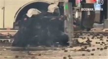 شلیک پلیس به معترضان در مهد دموکراسی!