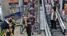 استقبال از قهرمانان کشتی آزاد زیر ۲۳ سال جهان در فرودگاه امام(ره)