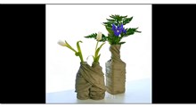 ترفند | ساخت گلدان سیمانی از بطری