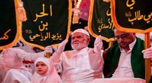 کاروان نمادین اصحاب الحسین(ع) در کربلای معلی
