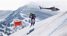 سقوط اسکی‌باز نروژی با سرعت ۱۰۰ کیلومتر