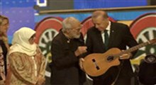 گیتار زدن اردوغان روی صحنه کنسرت!