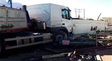 لحظه تصادف مرگبار در استان یزد