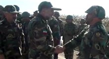 رجزخوانی حماسی نیروی تیپ 264 ارتش در مقابل فرمانده نیروی زمینی ارتش