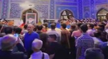 حال و هوای مزار نورانی آقای شهید ایران در حرم رضوی