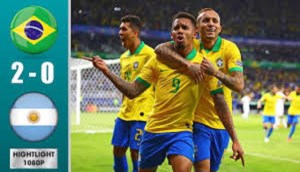 خلاصه بازی برزیل 2 - آرژانتین 0 (نیمه نهایی کوپا آمریکا)